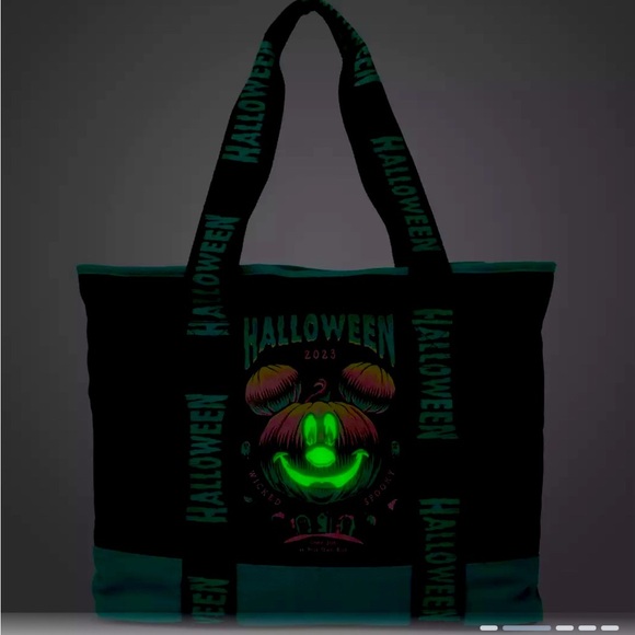 Mickey Mouse Halloween Glow-in-the-Dark Tote Bag - Picture 4 of 5